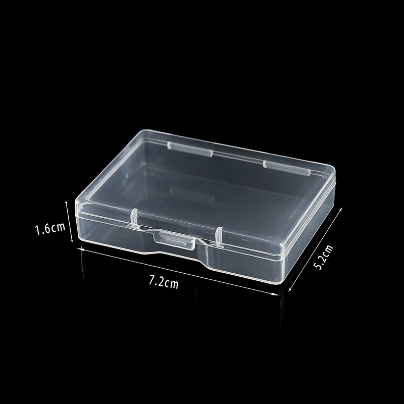 Маленькая новая коробка для хранения карт, пластиковая коробка, плоская коробка, прямоугольная полипропиленовая упаковочная коробка, коробка для деталей, оптовая продажа