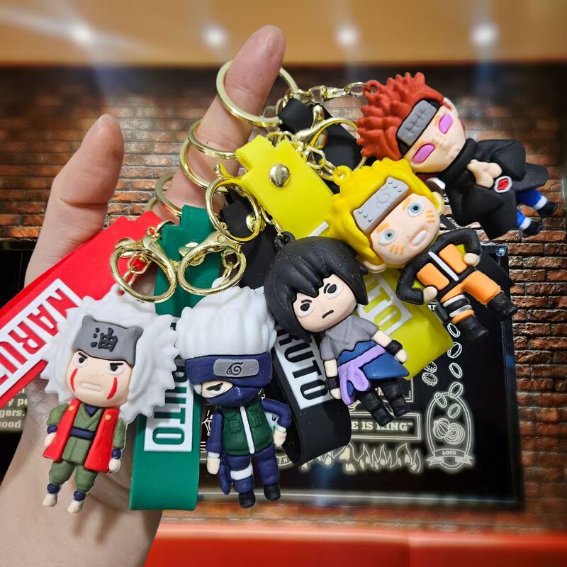 New cross-border anime second-generation Naruto keychain, creative Kakashi and Naruto figurines, backpack and car pendants New cross-border anime second-generation Naruto keychain, creative Kakashi and Naruto figurines, backpack and car pendants