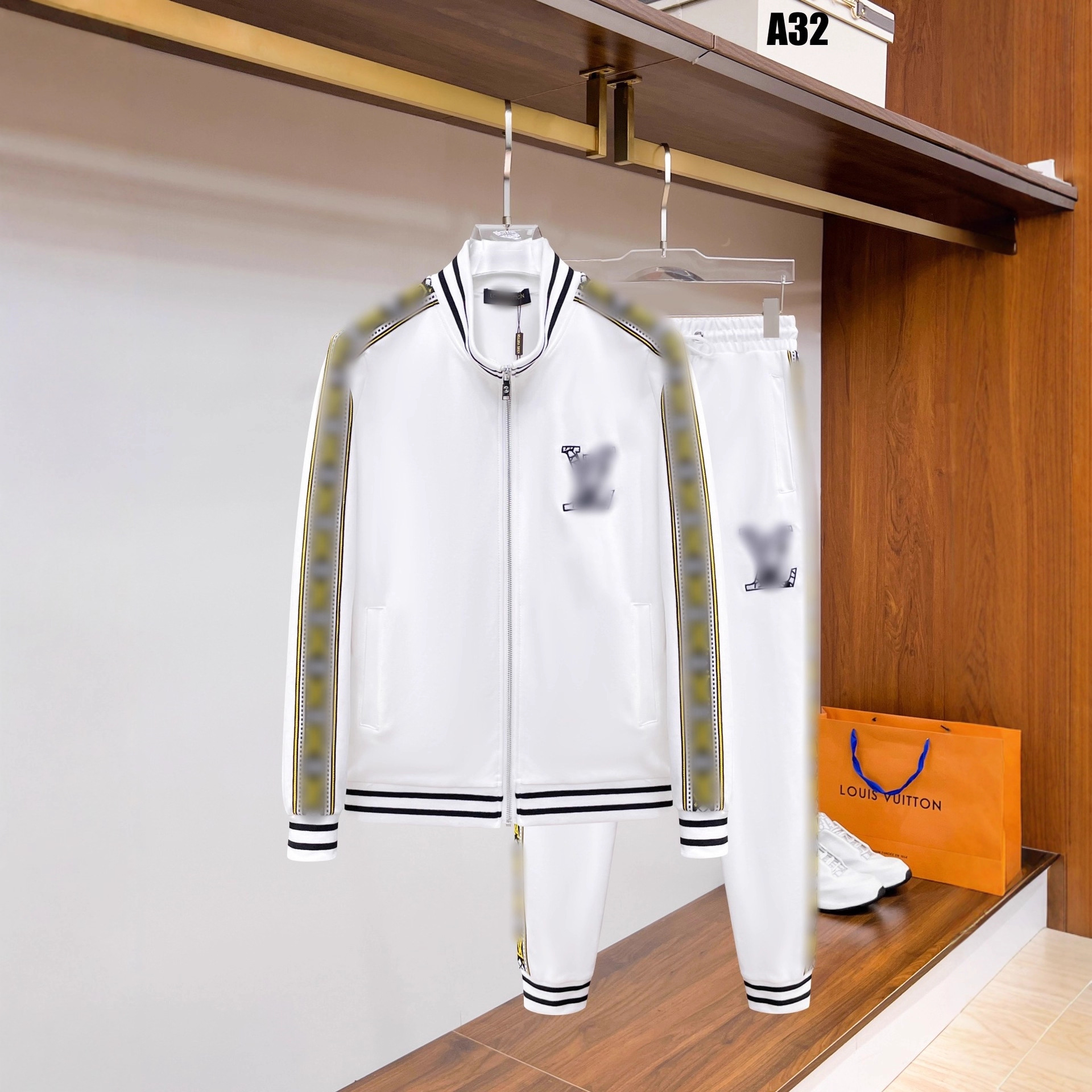 25 años de otoño y invierno de alta calidad nuevo estilo P casa marca de moda cardigan casual suéter deportivo conjunto de parejas