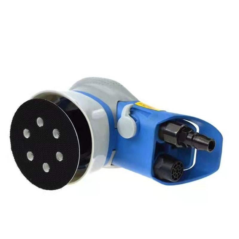 3寸吸尘砂纸机75mm汽车油漆点抛机气动干磨机 偏心5mm研磨盘打磨