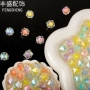 手工多边亚克力镀彩菱形珠