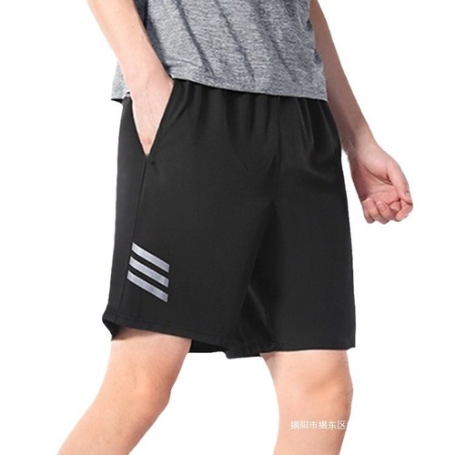 Summer casual pants men breathable quick-dry five-pocket pants thin loose shorts men beach pants running men sports pants