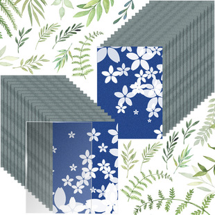 32Pcs�{��̫ꖴ�ӡ�� A5̫ꖸй�ˇ�g��cyanotype paper