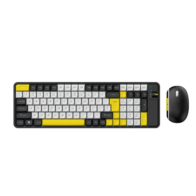 【Black and White and yellow color matching】 Send the battery