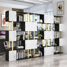 置物架书柜简约客厅隔断玄关展示架新款隔断柜办公室书架组