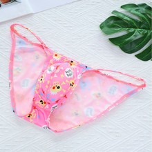 新款外贸欧美男士个性骷髅头低腰大囊袋男士三角裤诱惑情趣男裤衩