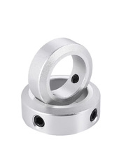 光軸止退環鎖緊環頂絲固定環止動螺絲固定型限位環軸用定位擋圈鋁