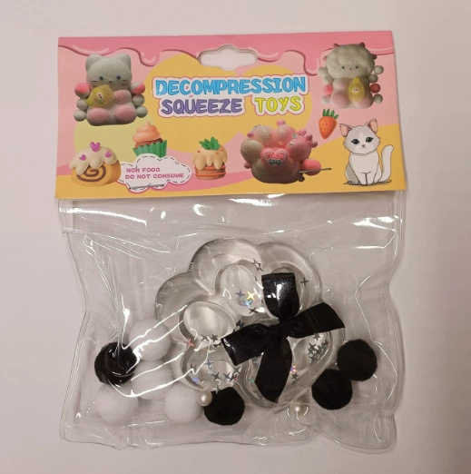 Transparent bow cat claw