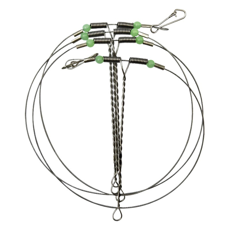 Gancho de equilibrio de alambre de acero grupo de pesca Anti-devanado de alambre de acero suave equilibrio soporte de pesca en el mar Luya accesorios de pesca