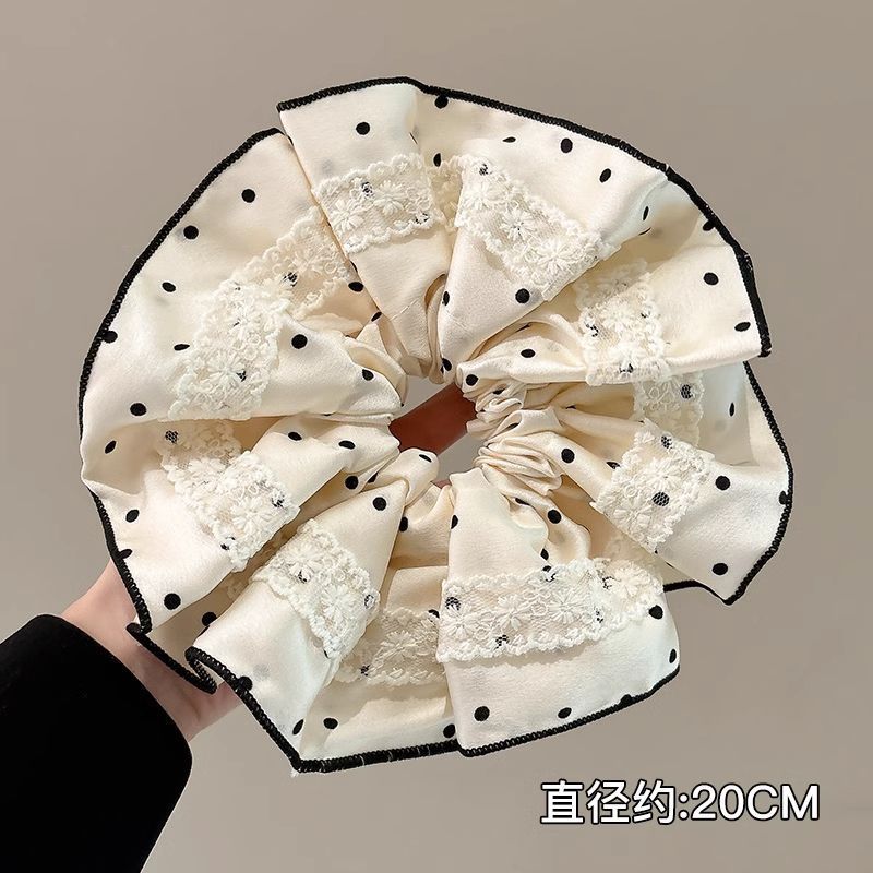 1#화이트 레이스 대장 머리끈