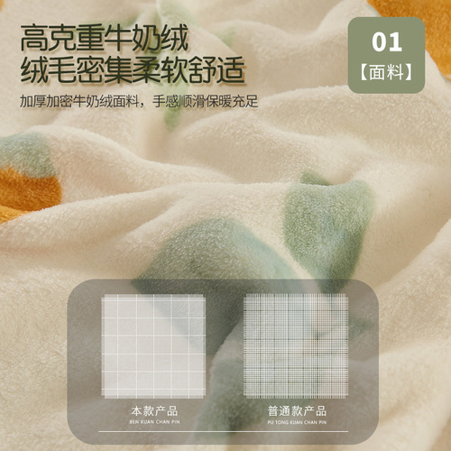 Sofa blanket office lunch break thick blanket quilt winter coral velvet bed warm nap blanket wholesale