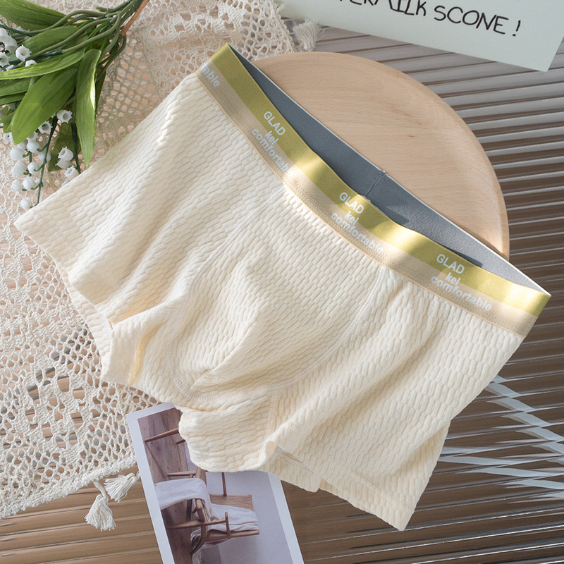 Bebé ropa interior de algodón de verano de los hombres de algodón transpirable entrepierna inferior niños Boxer shorts Mediados de cintura desnuda sensación juventud ropa interior