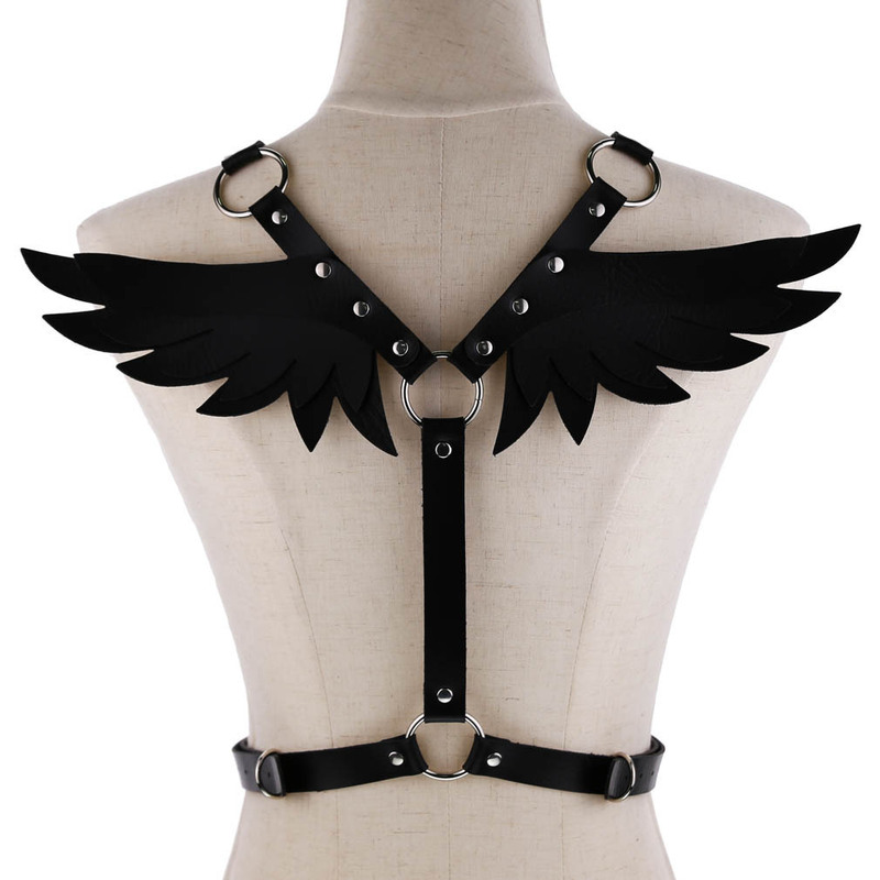 Wholesale of Foreign Trade Leather Body Harness Angel Wings Bondage Straps Tops Couple Training Sm Restraints Erotic Products Wholesale of Foreign Trade Leather Body Harness Angel Wings Bondage Straps Tops Couple Training Sm Restraints Erotic Products