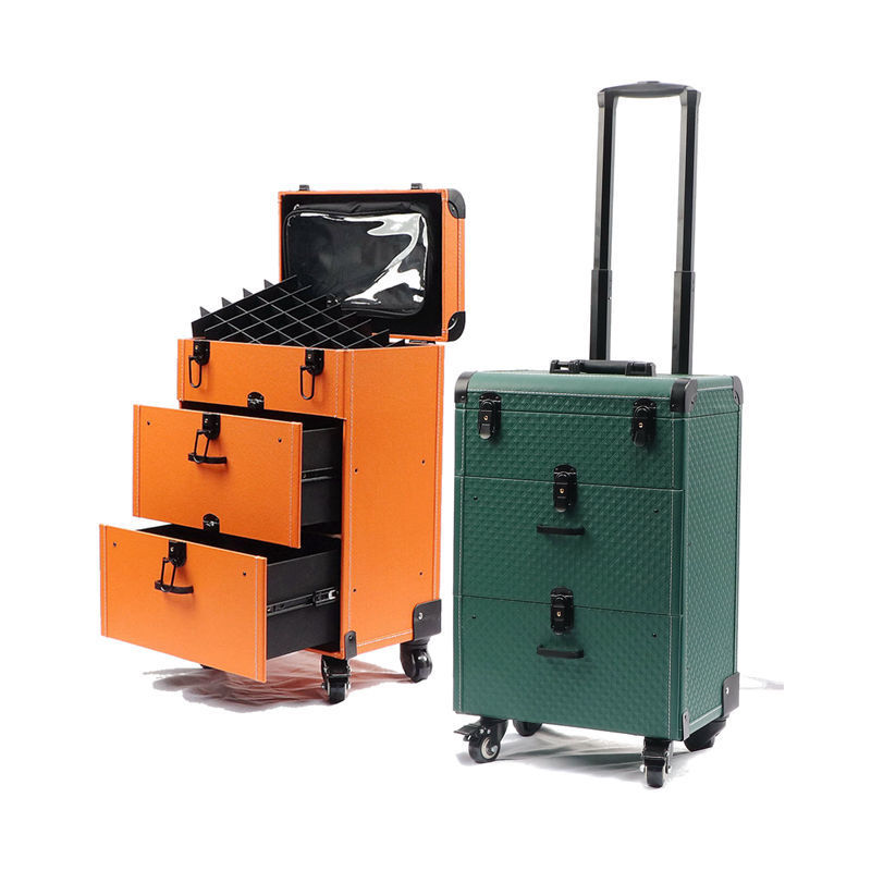 纹绣工具箱拉杆大容量高档美甲美睫箱子外出专业跟妆师化妆箱