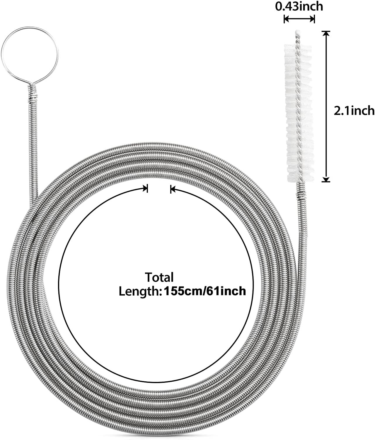 흰색 155CM 단일 헤드 직경 1cm