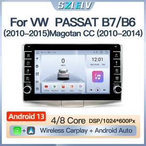 Volkswagen Passat B6 B7 Magotan CC Android İkili Düyməli Böyük Ekran Naviqasiya