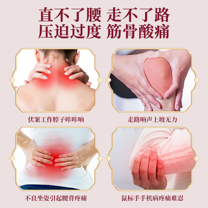 Guilongshu マッスルリラックスハーブジェル OEM ローリングボールマッサージ膝腰椎肩と首の痛みジェル美容室|undefined