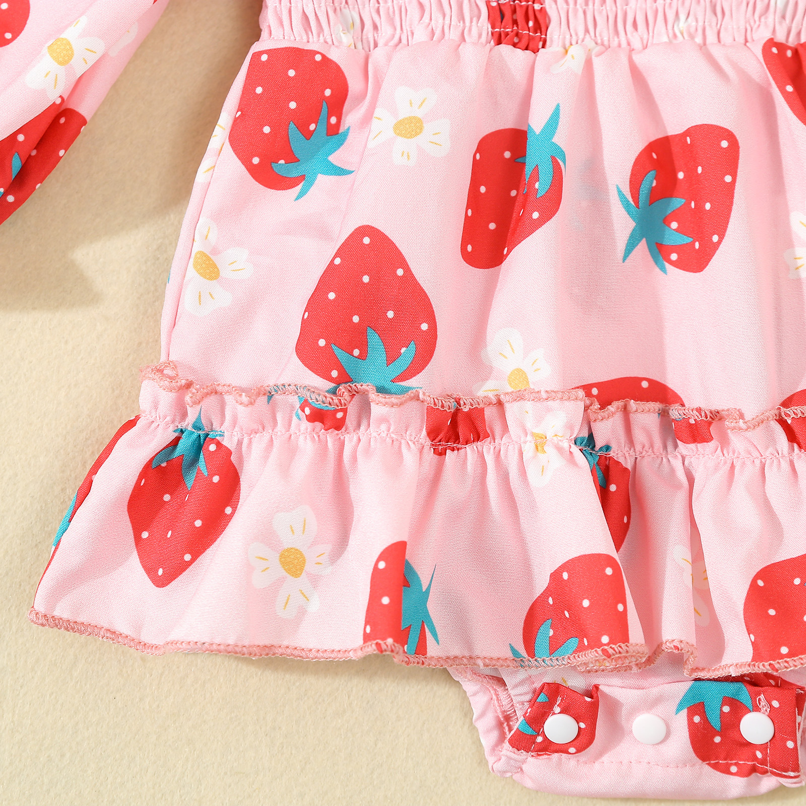 Baby romper kjole med hårbånd til piger forår og efterår_voghion.com