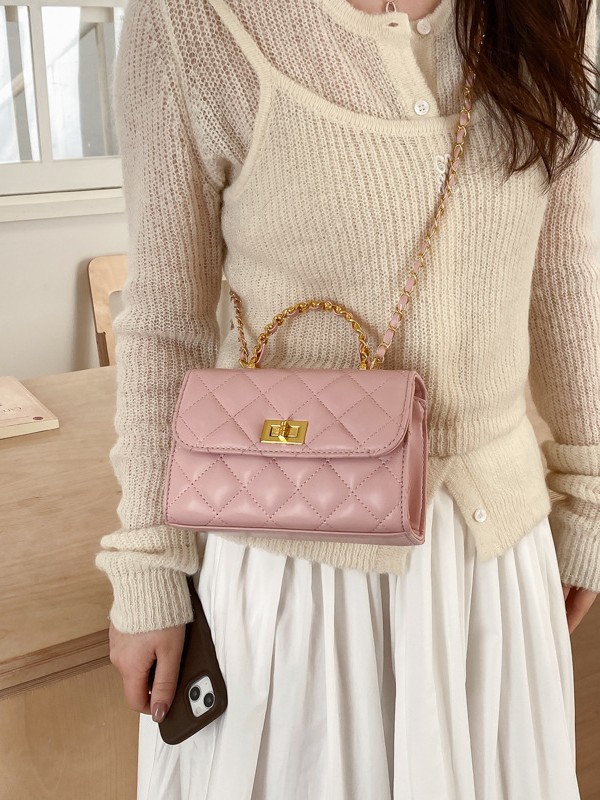 Bolso cuadrado de cadena de diamante de alta calidad para mujeres 2026 nuevo estilo de moda coreana bolso de hombro multigüedad bolso de mochila casual