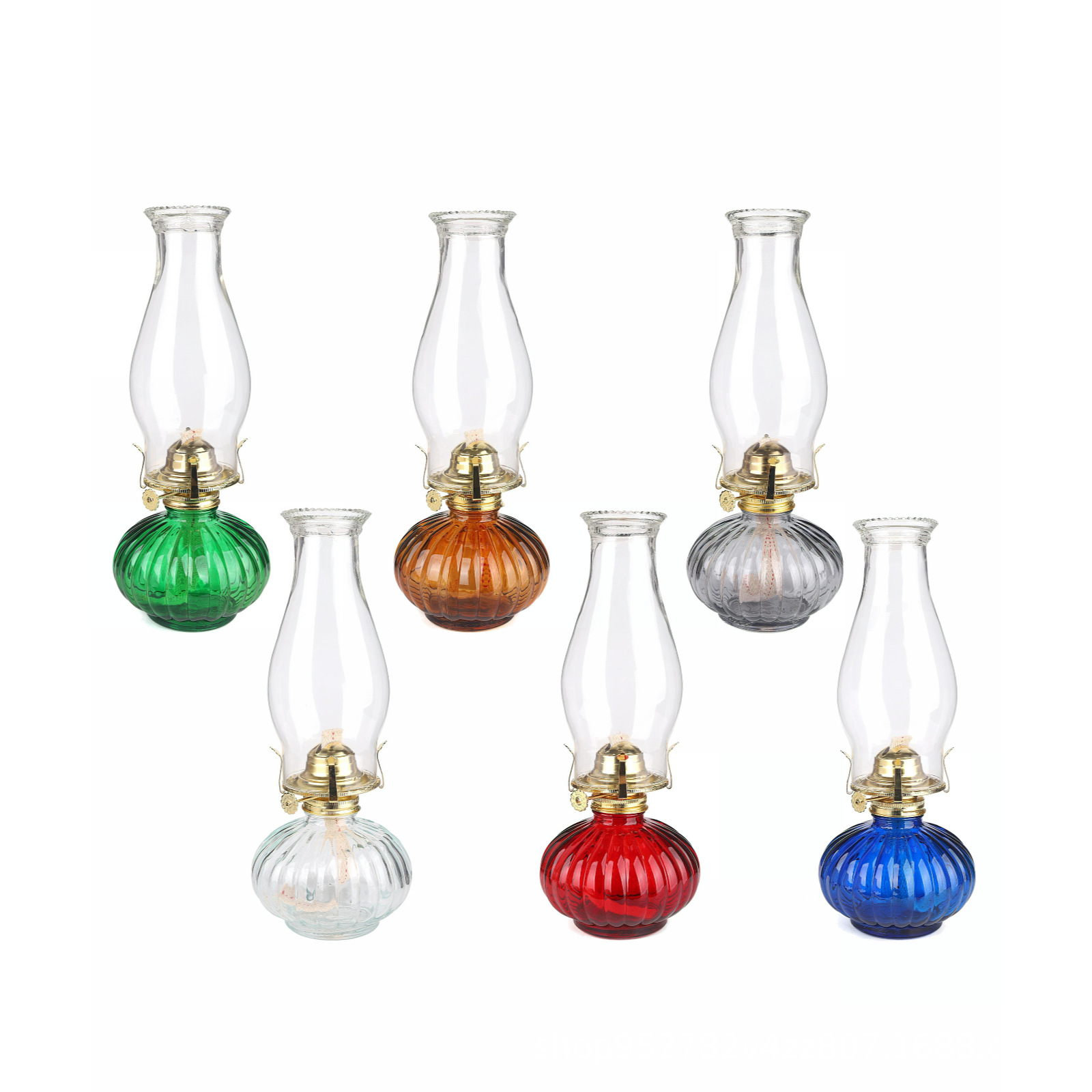 Lámpara de calabaza grande exportada a los Estados Unidos Wal-Mart vidrio lámpara de queroseno lámpara de mantequilla luz ambiental candelabro iluminación interior y exterior