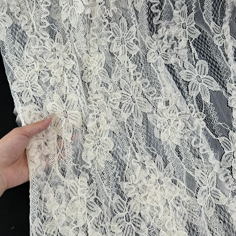 2025 primavera y verano nueva artesanía de moda encaje bordado dama francesa falda top fabricante spot tela