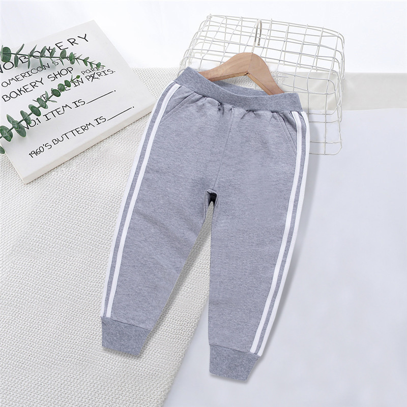 그레이 쓰리스트라이프 스웨트팬츠