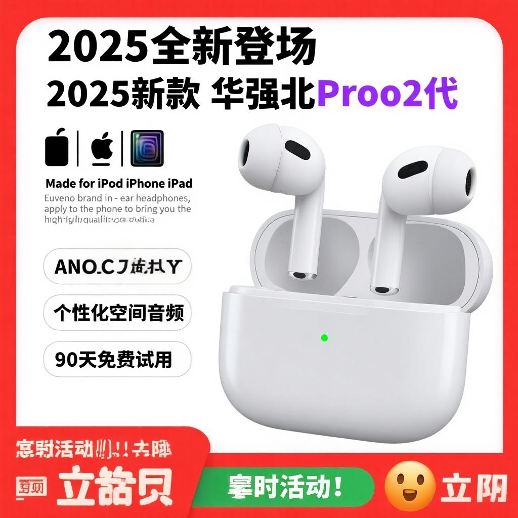 Cross-Border Bluetooth Headset Wireless Noise Reduction 2025 New High-Quality Bluetooth Headset Long Battery Life Sports Fitness Headset