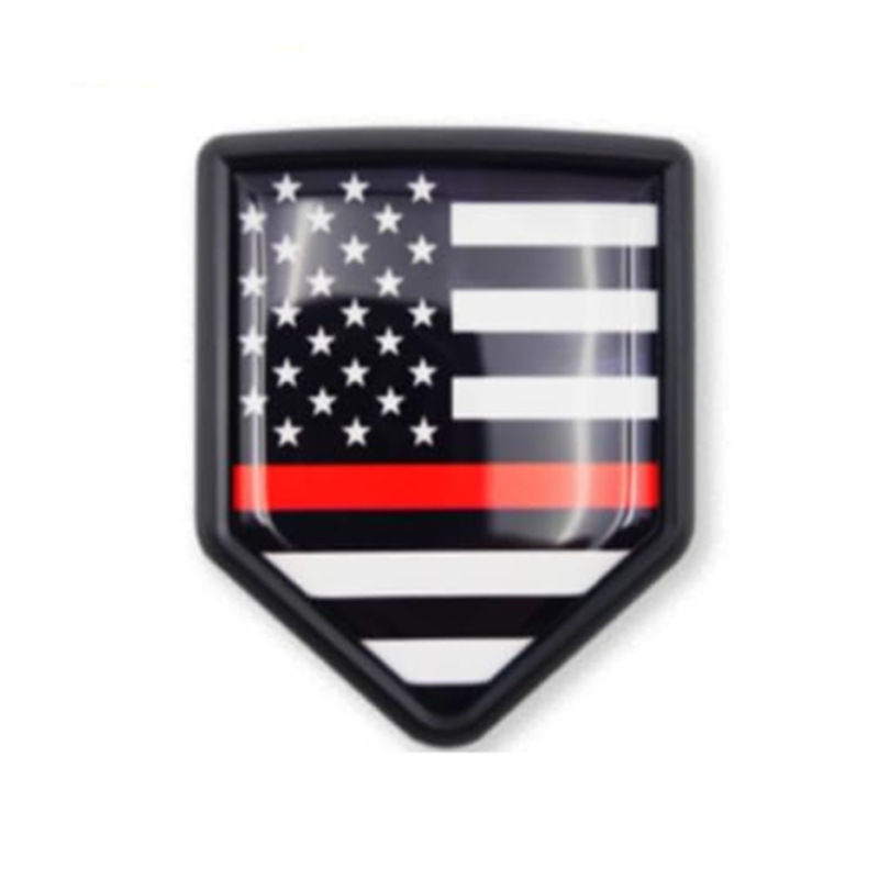 Mini negro bandera de los Estados Unidos insignia 3D escudo pegatinas estereoscópicas bandera auto parachoques pegatinas
