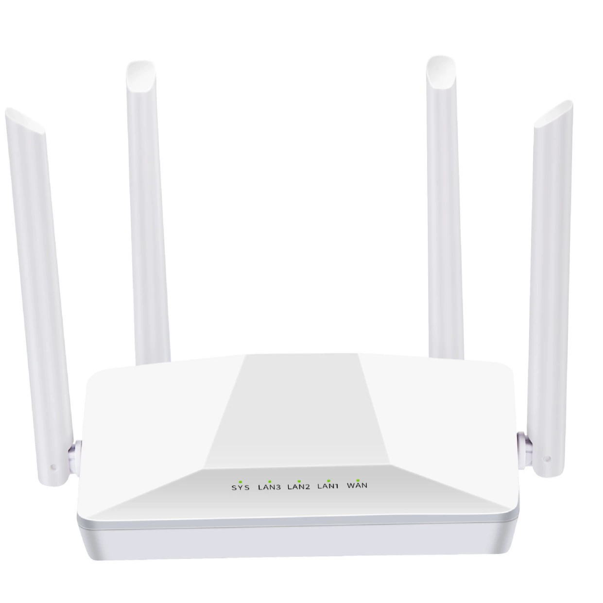 Универсальный двухдиапазонный WiFi маршрутизатор с четырьмя усиленными антеннами, 4 порта через стену 100М/1000М гигабит