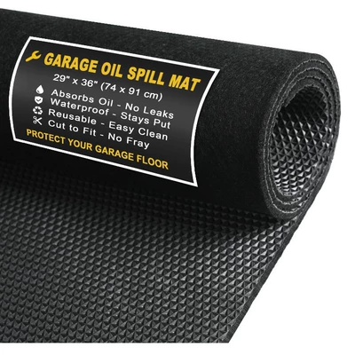 Cross-Border Tpr Anti-Slip Felt Floor Mat Garage Water-Absorbent and Oil-Proof Car and Motorcycle Repair Mat to Prevent Oil Spillage Mat (Avtomobil döşəmə paspasları)