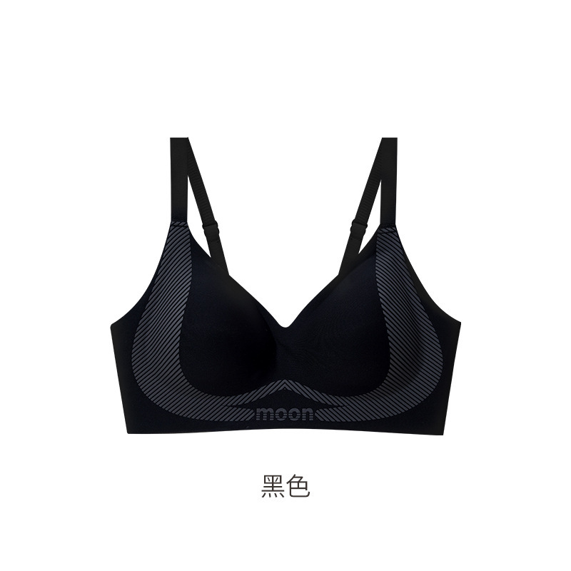 聚拢防下垂提拉软支撑无钢圈文胸粉底液大胸显小隐形无痕内衣女|undefined