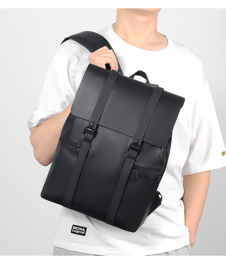 Minimalist Mens Backpack Lightweight Laptop Bag For Business_voghion.com