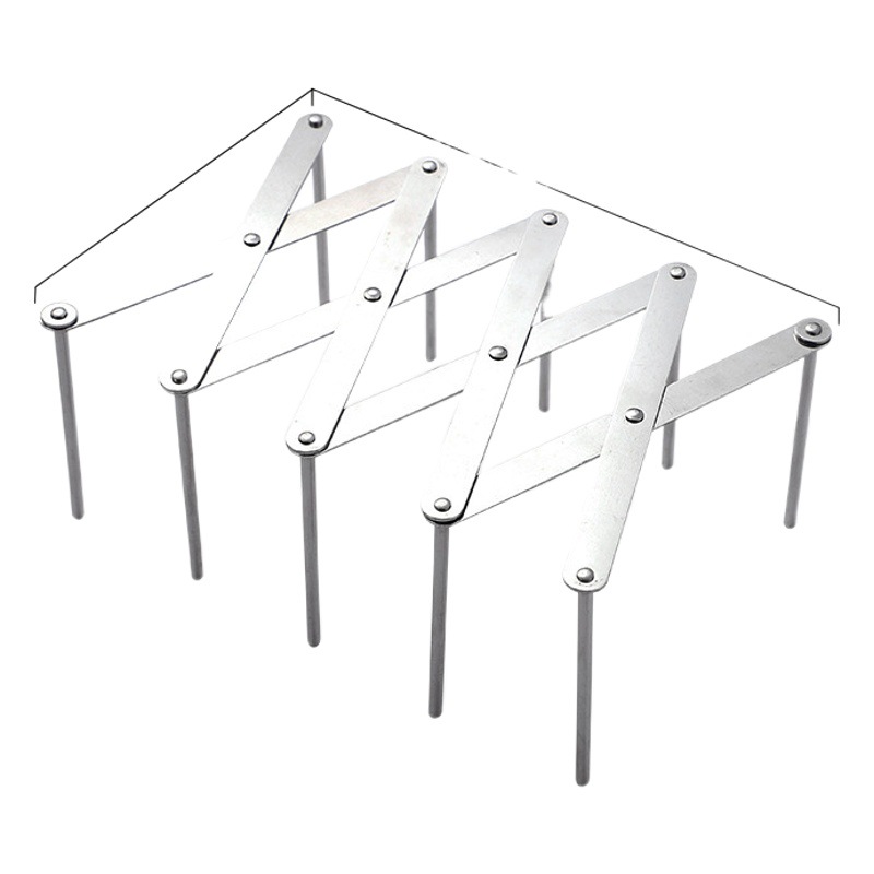 Placa de acero inoxidable estante de la cubierta de la olla estante lateral retráctil plegable multiusos estante de vapor Comedor Cocina del hogar estante de almacenamiento