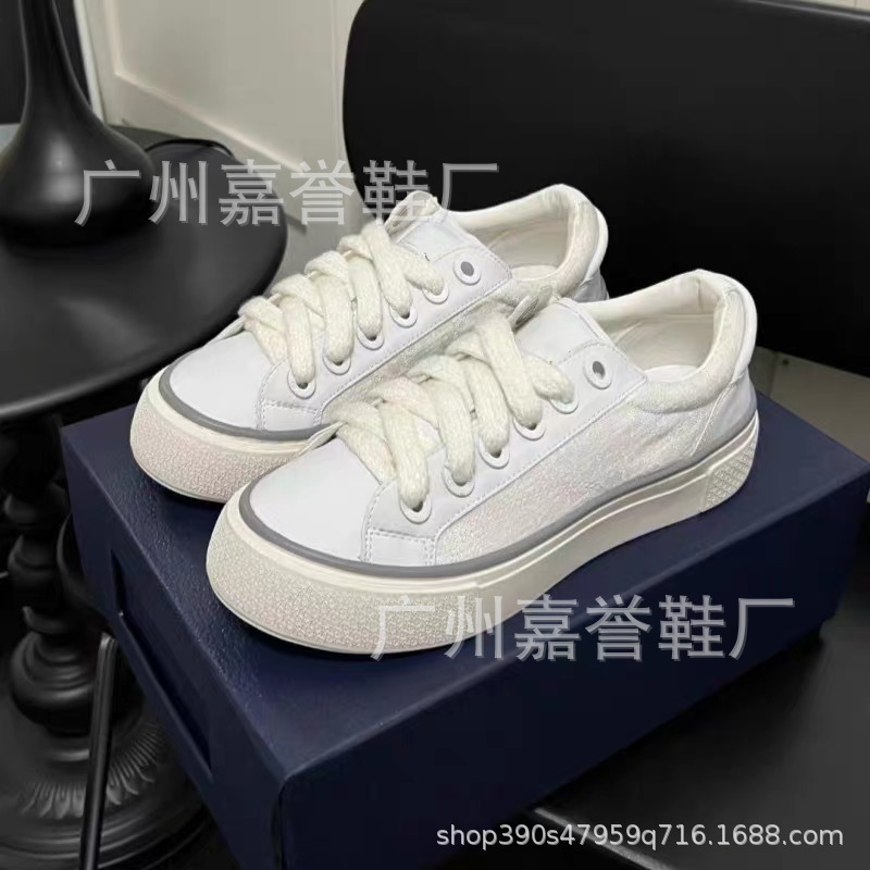 D家2025新款高版B33系列提花运动鞋男女情侣真皮板鞋拼接休闲鞋女|undefined