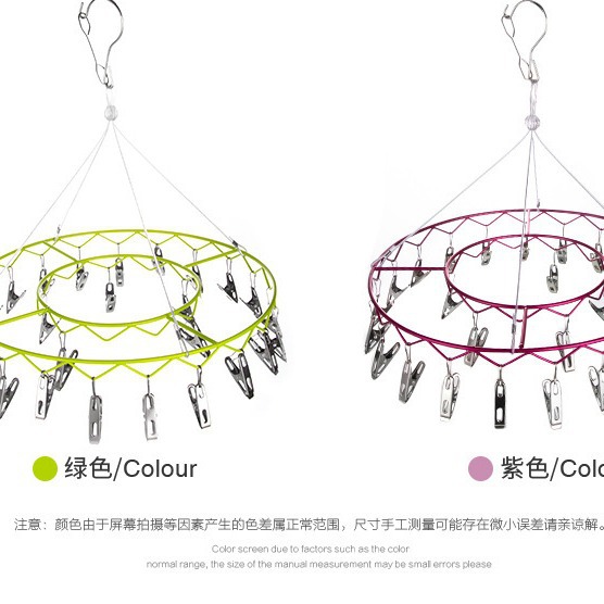 Household stainless steel socks rack multi-clip drying rack disc baby socks rack multi-head drying rack manufacturers wholesale