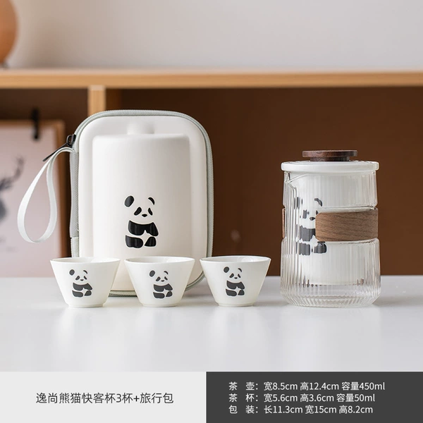 Yishang Panda Fast Cup 3 cups+travel bags