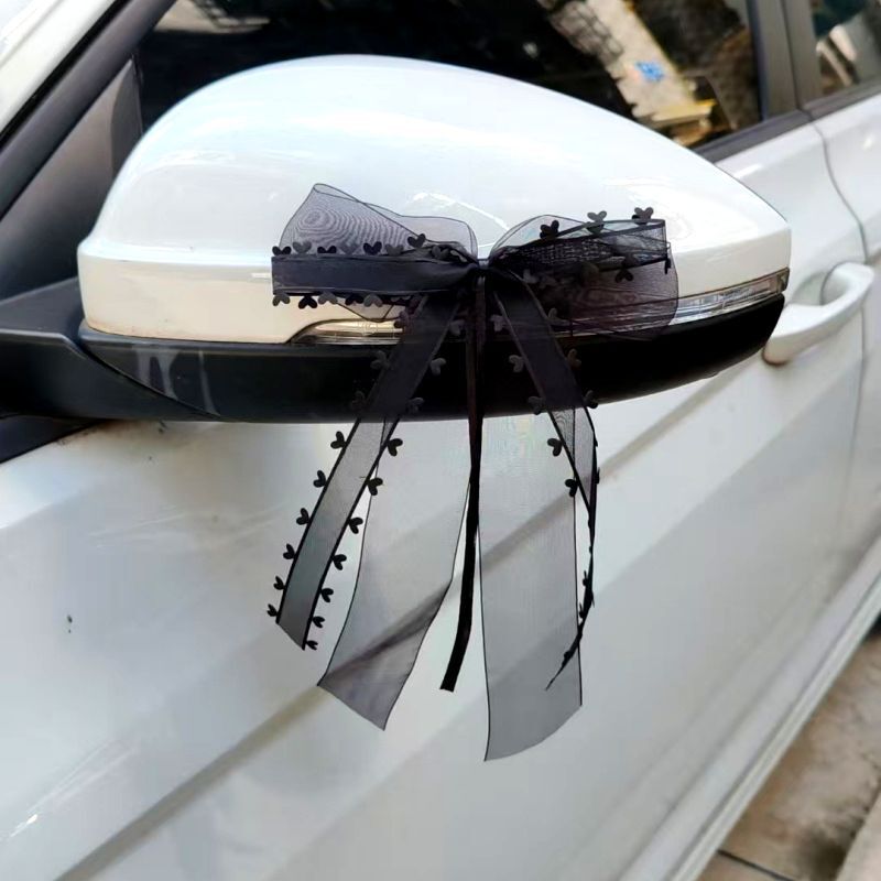 結婚車桃心紗蝶結び祭りパーティー蝶結びアマゾン国境を越えて人気スポットの結婚車蝶結び|undefined