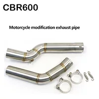 Подходит для мотоцикла Honda CBR600RR, модифицированная передняя часть выхлопной системы из нержавеющей стали, модели 2005-2018 годов