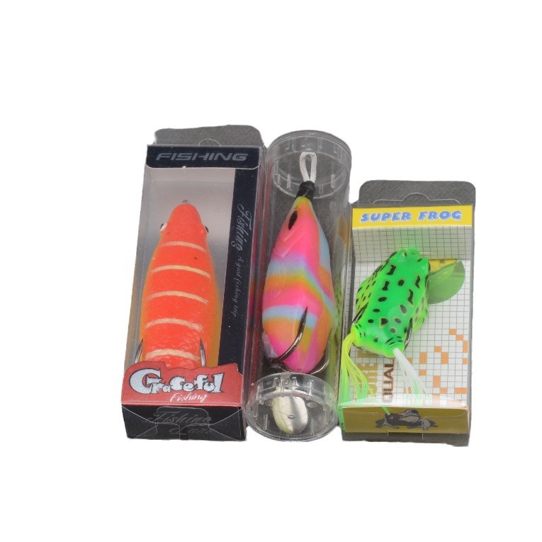 Rana fea Rana del trueno de tiro largo Rana de cueva de hierba pesada Rana Luya Verano Rana de simulación negra Pez negro para matar cebo falso