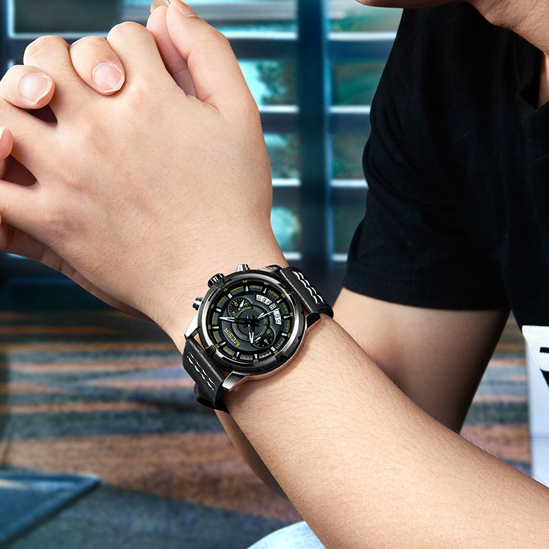 [New Waterproof Calendar Men's Watch from Creative to physical prototype] Model: 2047G. 5