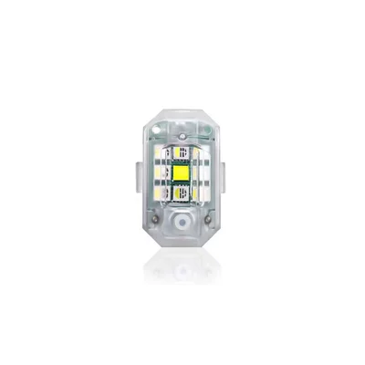 New Modified Motorcycle Drone Aircraft Led Strobe Light, High Waterproof, Long Battery Life, Wireless Remote Control, Multi-Mode (Other lights) - m3f-single-light-without-remote-control