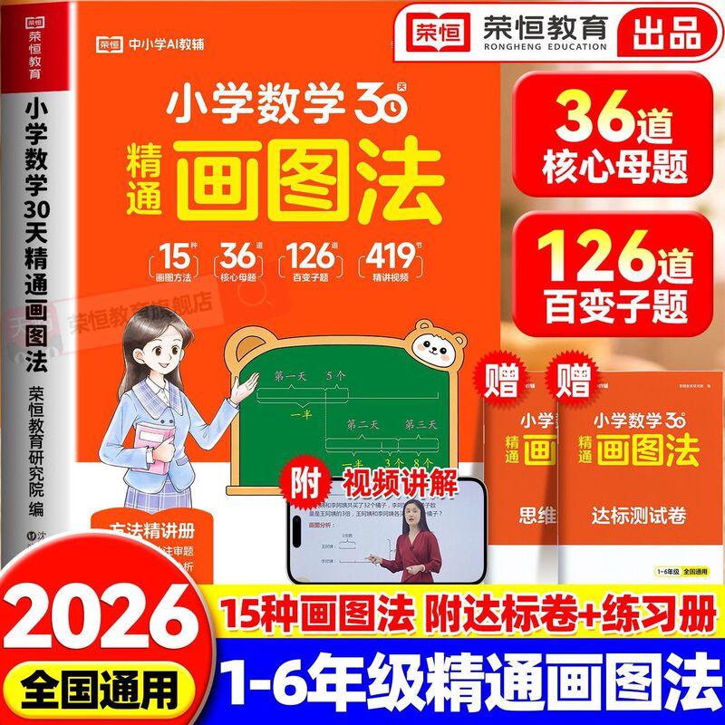 2026 Elementary School Mathematics: Mastering the Graphic Method in 30 Days - Problem-Solving Techniques and Thinking Training for Grades 1-6 Math Application Problems 2026 Elementary School Mathematics: Mastering the Graphic Method in 30 Days - Problem-Solving Techniques and Thinking Training for Grades 1-6 Math Application Problems