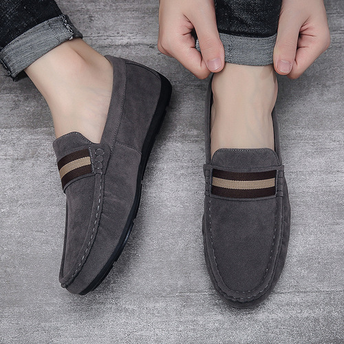 2024 Spring and Summer New Men's Beanie Shoes, Men's Casual Shoes, Versatile Lazy One-Pitch Driving Shoes, Dropshipping