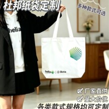 杜邦纸袋定制印刷logo文创帆布托特包袋防水节日购物袋手提袋批发