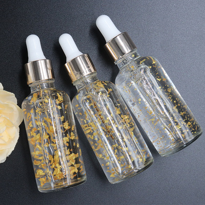 Cosmetics simulation Gold foil Essence Cream Solubility Sheet Gold foil Smear Color stable