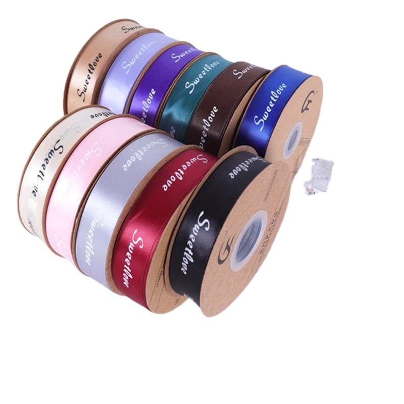 2,5 cm cinta de impresión de cinta inglesa ramo de cinta de lazo envuelto flor cinta flor material de embalaje al por mayor