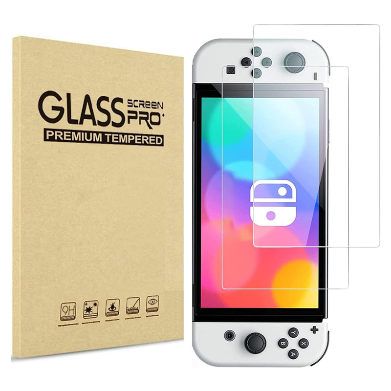 Película templada de switch aplicable Película protectora de consola de juegos Nintendo Switch lite/OLED