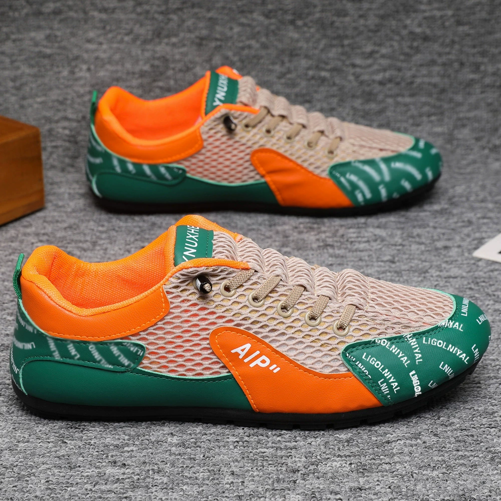 Мужская обувь, новинка 2025 года, летняя тонкая дышащая повседневная обувь, мужская рабочая обувь, универсальная спортивная мужская обувь с сеткой