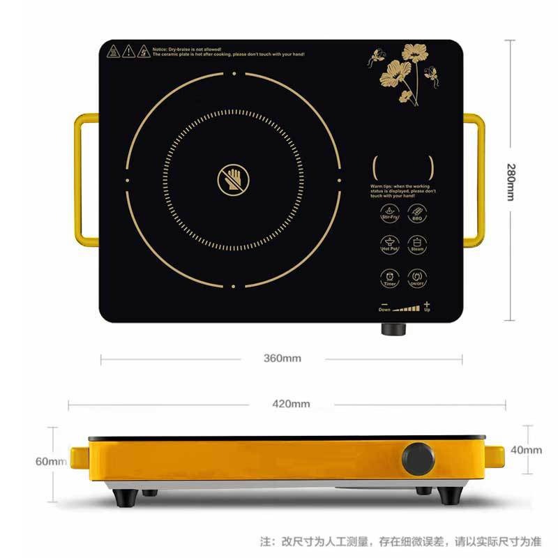 外贸款高级电陶炉家用大功率3500w多功能爆炒不挑锅跨境代发