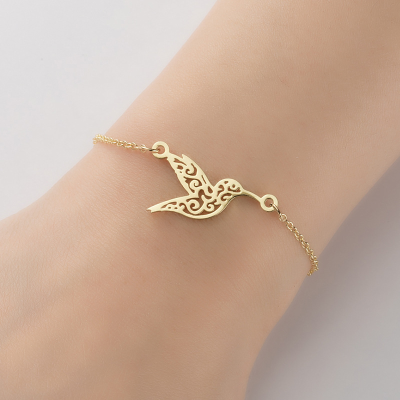 10g Weight PVD Coated Real Gold Plated Animal 201 Stainless Steel Fashion Waterproof Non Tarnish 201 Stainless Steel Bracelets